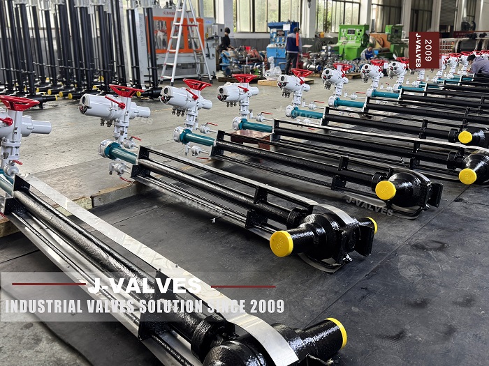 Electric Actuator Ultra-Low Temperature Fully Welded Extended Stem Ball Valve (3) Válvula de esfera de haste estendida totalmente soldada de temperatura ultrabaixa do atuador elétrico (3)