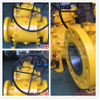 Din en GB fundido aço/SSS/CS 3pc Flange Trunnion Monthed Ball Válvula