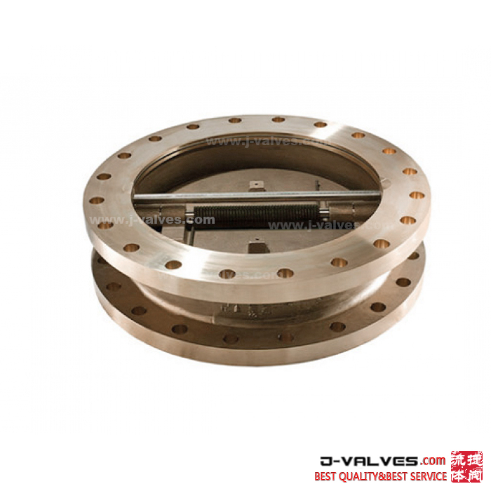 Bronze C95800 Tipo de wafer Dupla válvula de retenção de disco duplo duplo