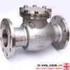 DIN DN100 PN16 Aço inoxidável SS304 Válvula de retenção de balanço do flange