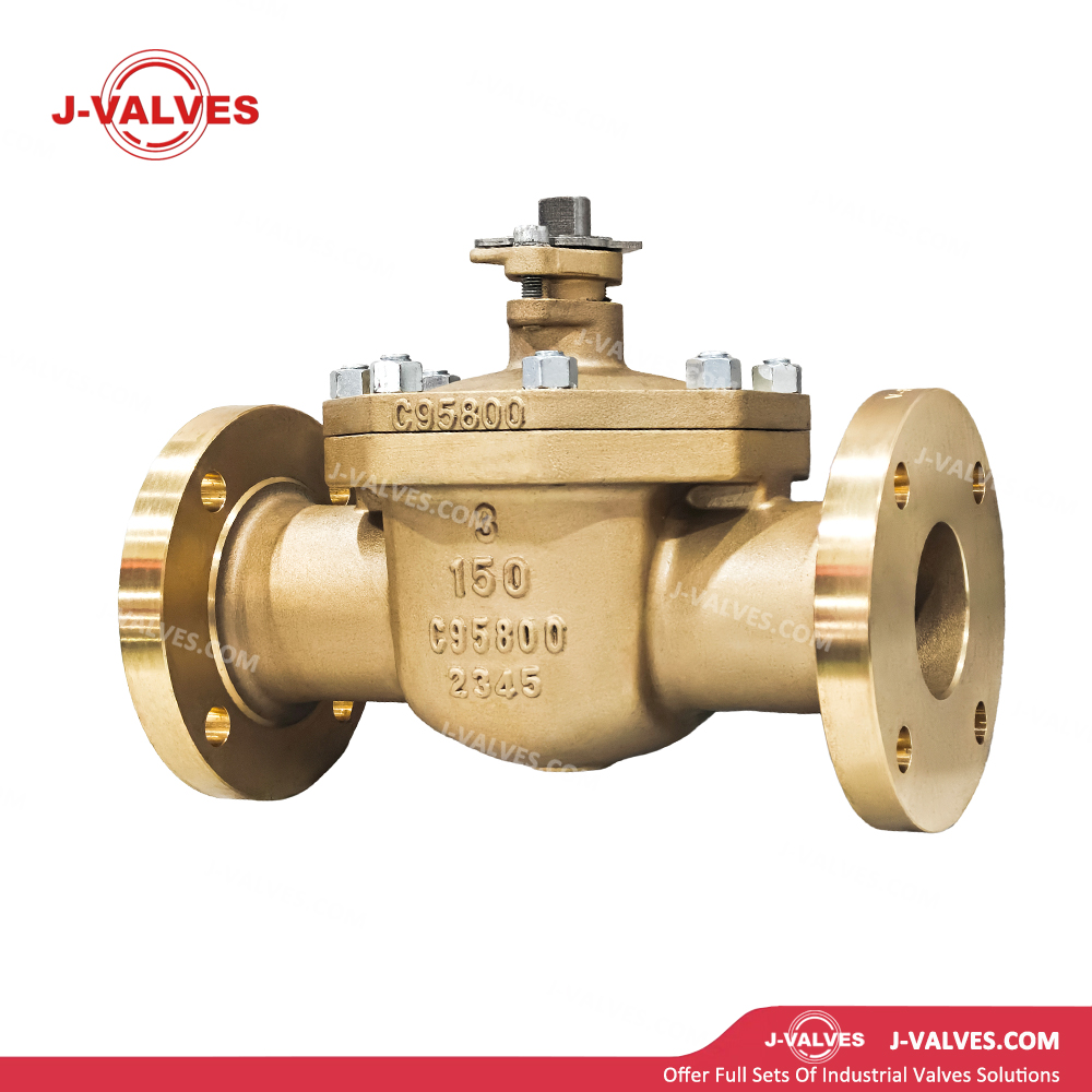 3' 150LB C95800 V&aacute;lvula de esfera flutuante flangeada de entrada superior