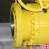 API 6D 3PC Flange Carbono aço montado Válvula de esfera montada