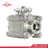 V&aacute;lvula de bola de alta press&atilde;o de a&ccedil;o inoxid&aacute;vel de DN25 PN100 F304