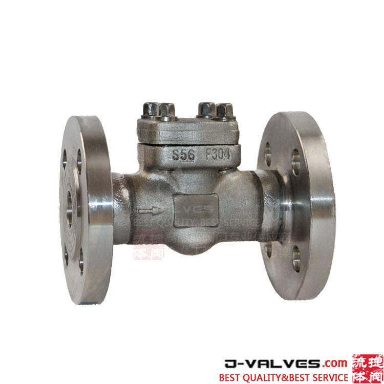 Swing tipo 800# f304 POREGD Válvula de retenção de flange de aço inoxidável