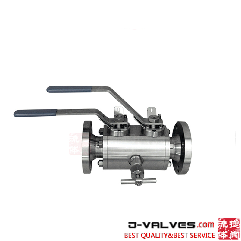 150lb de aço inoxidável CF8/CF8M Operação DBB Ball Válvula