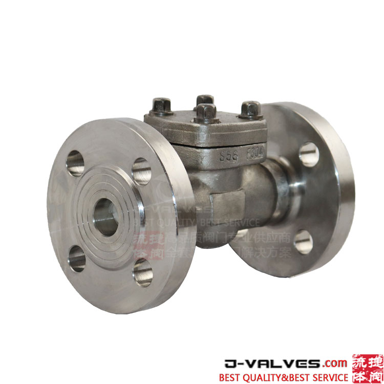 Swing tipo 800# f304 POREGD Válvula de retenção de flange de aço inoxidável
