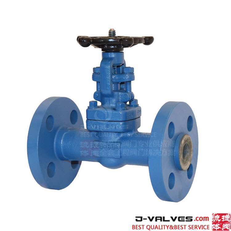 Integral forjado 3/4inch 600lb F11 F22 Cromo molibdênio Válvula de portão flangeada de aço