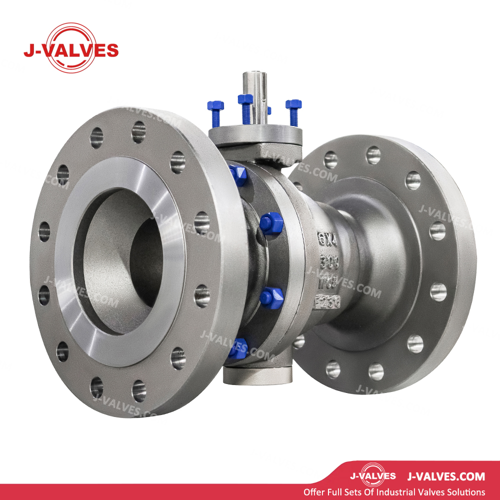 Válvulas J-válvulas J de 6*4 polegadas ANSI Classe 300 Carbono Capinho parafusado WCB com flange superior FLANGE CURTO ENGRENAGEM DE FLANGE/Operação elétrica/pneumática 2pc Reduza a válvula de esfera montada em furo
