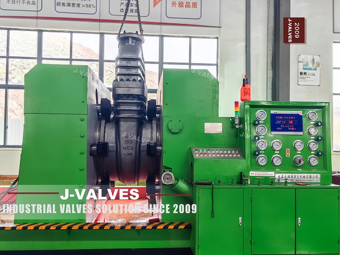 Teste de press&atilde;o da v&aacute;lvula de porta