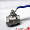 Aço inoxidável BSP NPT PT 2PC Frea Ball Valve