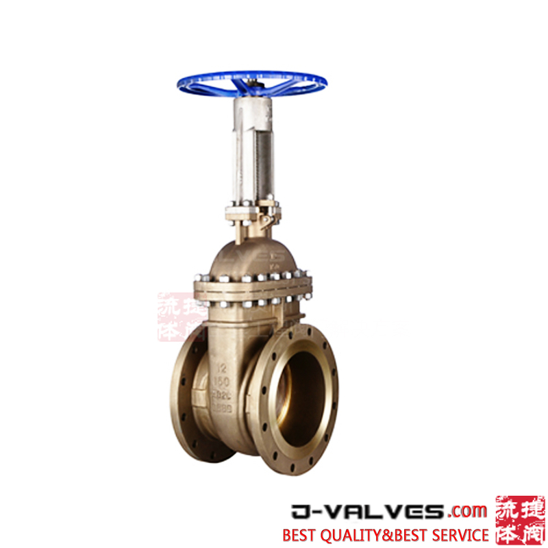 Industrial 150lb FLANGED RF Alumínio Bronze C95800 Válvula de Gate de cunha