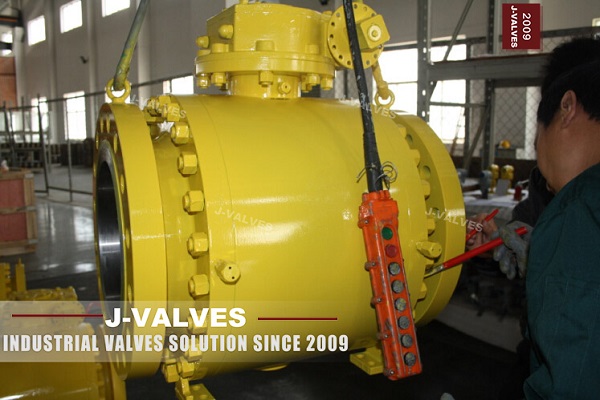 Válvula de esfera da API6D Trunnion enviada para Cingapura