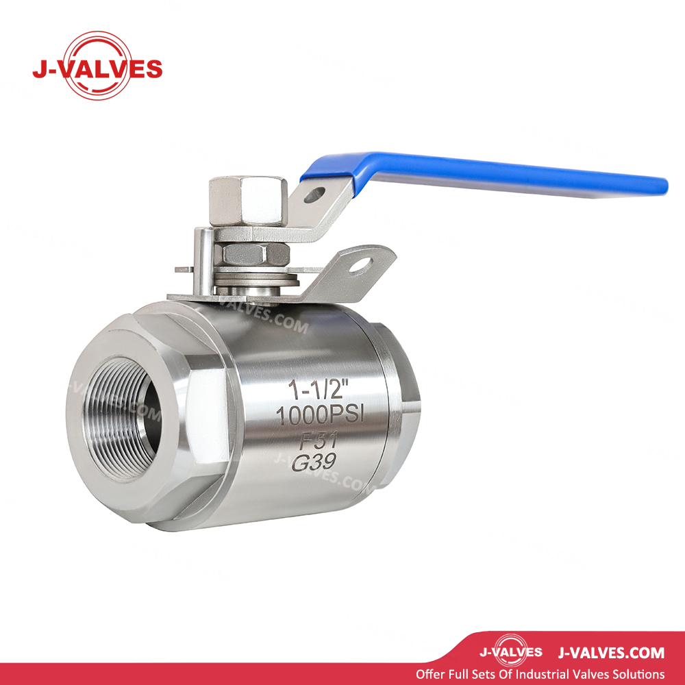 Produto de válvula industrial de qualidade fabricado na China J-válvulas 1-1/2 '' 1000psi duplex aço inoxidável F51 Fished 2pc Ball Válvula