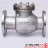 DIN DN100 PN16 Aço inoxidável SS304 Válvula de retenção de balanço do flange