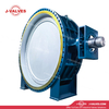 DN2800 PN10 WCB flangeou v&aacute;lvula borboleta exc&ecirc;ntrica tripla
