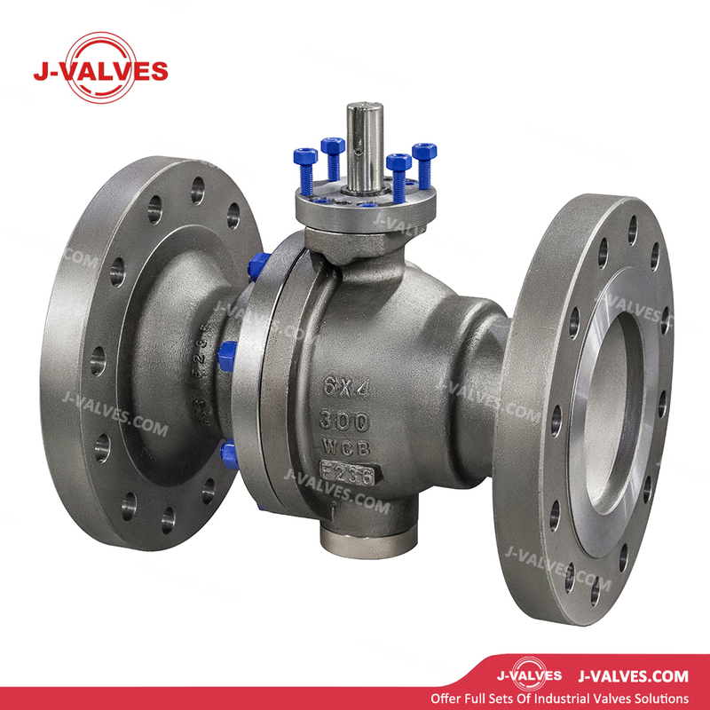 Válvulas J-válvulas J de 6*4 polegadas ANSI Classe 300 Carbono Capinho parafusado WCB com flange superior FLANGE CURTO ENGRENAGEM DE FLANGE/Operação elétrica/pneumática 2pc Reduza a válvula de esfera montada em furo
