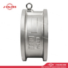 Produto de válvula industrial de qualidade fabricado na China J-válvulas inoxidáveis ​​cf8m de alta pressão tipo de wafer dupla válvula de retenção de placa dupla